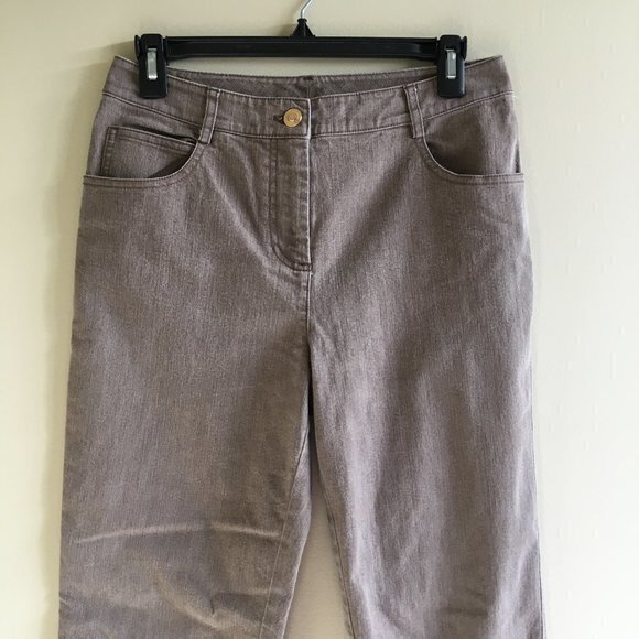 ST. JOHN STRAIGHT LEG ANKLE JEANS WOMENS SIZE 4 GREY - Picture 2 of 7
